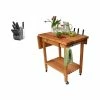 Boos Blocks John Boos QCL Deluxe 35x24 Cart And Henckels Knife Set