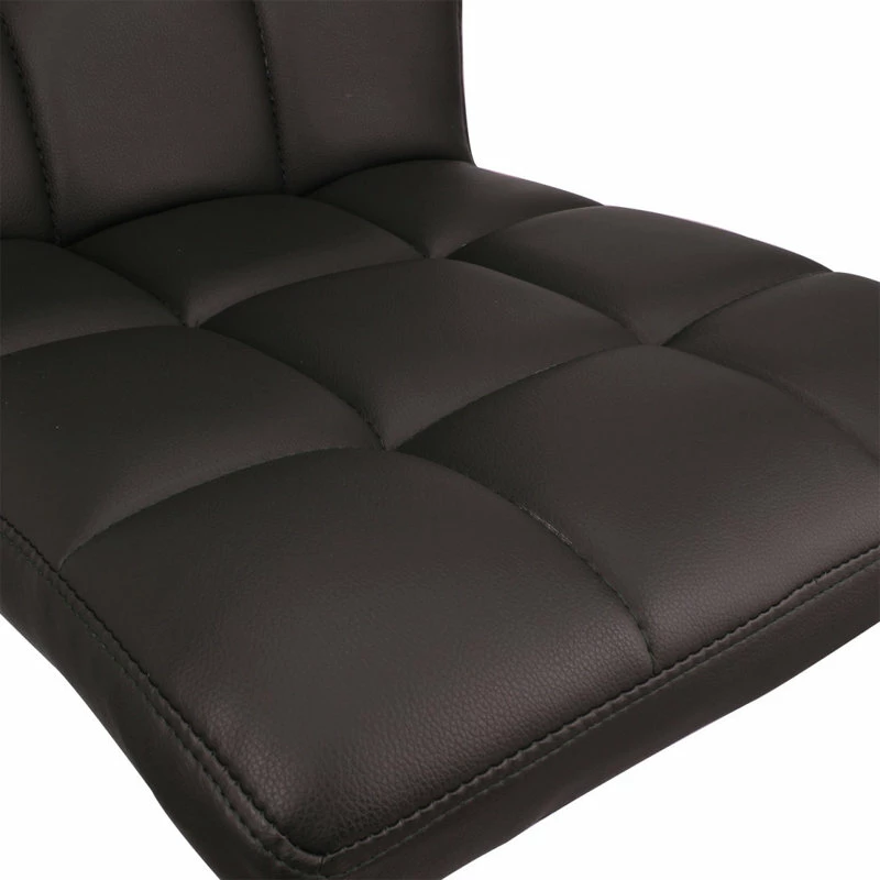 Belleze Modern Hydraulic Swivel Bar Stool, Set Of 2, Dark Brown - Image 4