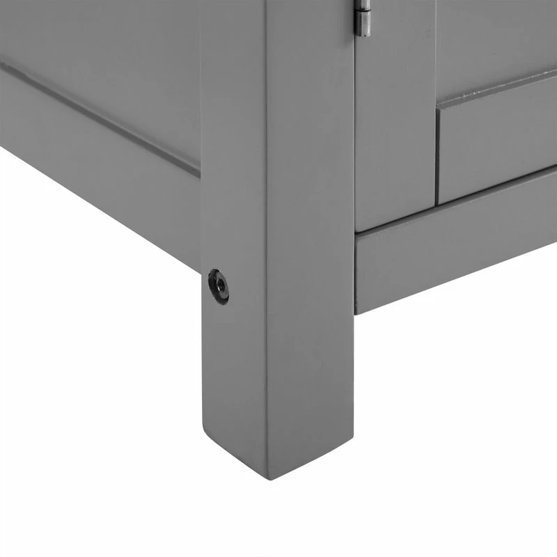 Crosley Savannah Stainless Steel Top Full-Size Kitchen Island Cart, Gray - Image 12