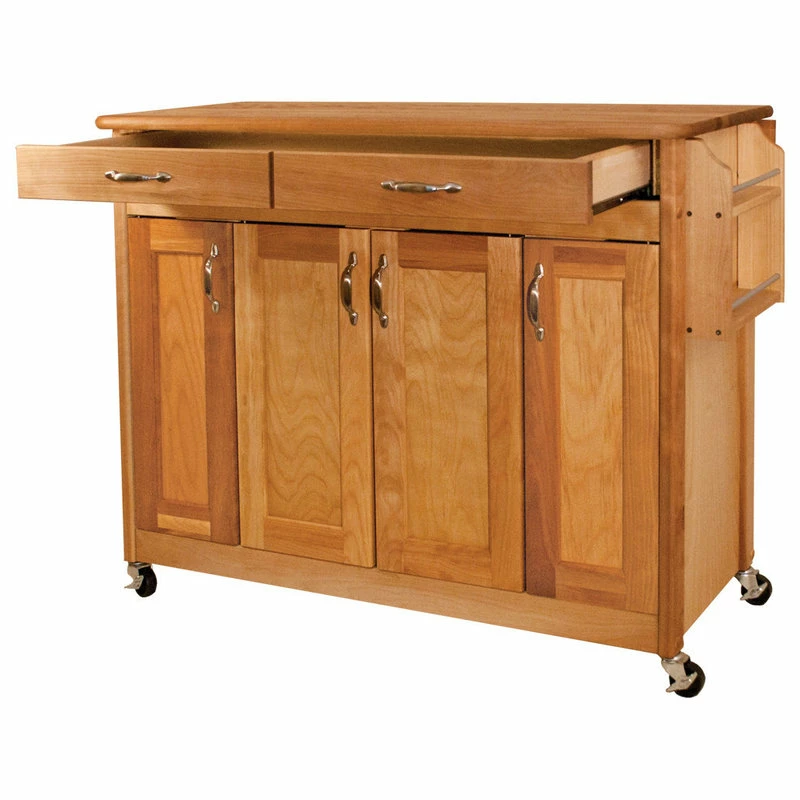 Catskill Craftsmen Kitchen Cart In Oiled Finish