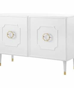 Inspired Home Nohea Sideboard, 2 Doors, White
