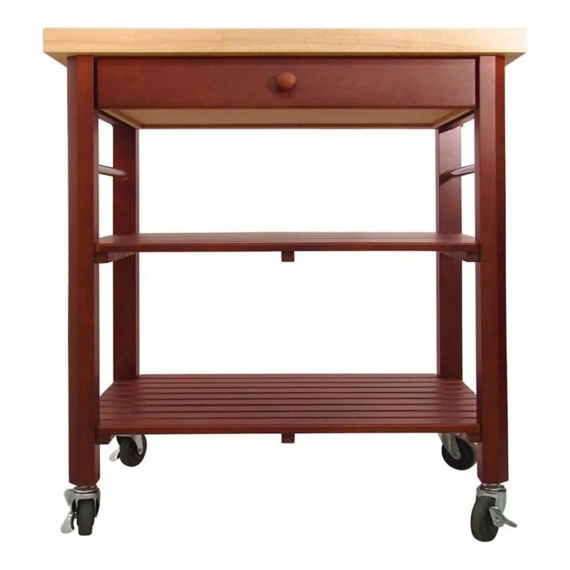 Catskill Craftsmen Roll About Kitchen Cart In Cherry Stain - Image 2