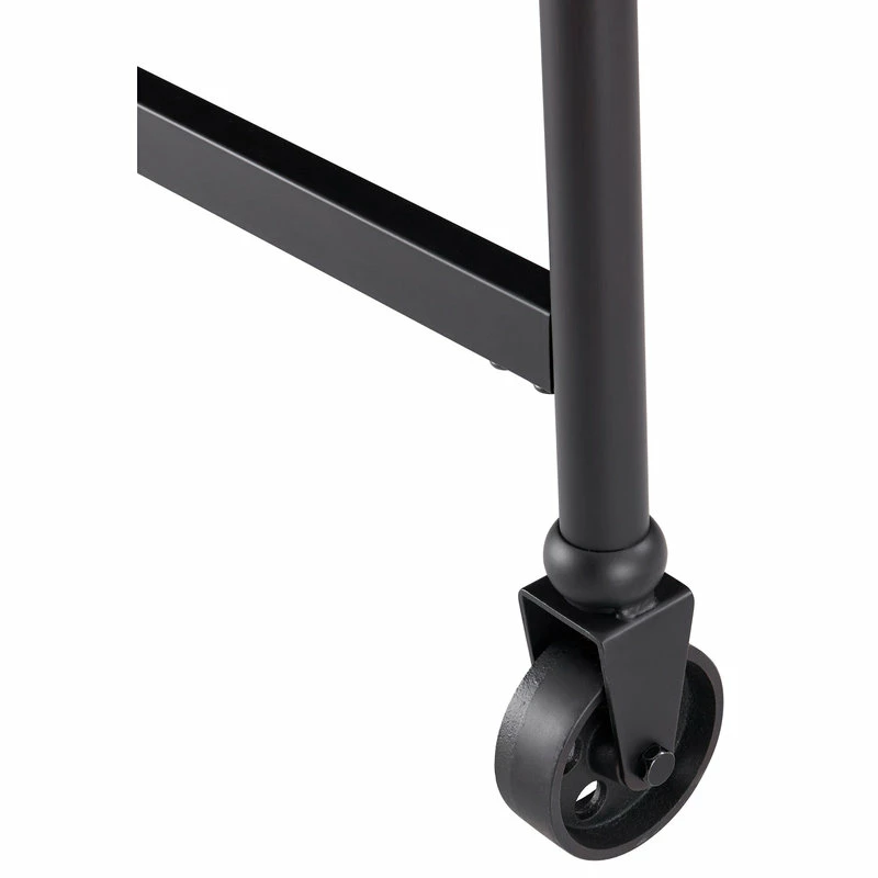 SEI Furniture Tennyson Faux Stone Rolling Kitchen Island - Image 10