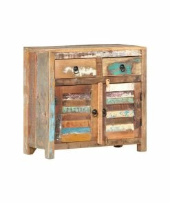 Vida XL LLC VidaXL Sideboard Solid Wood Reclaimed Storage Side Drawer Cabinet Furniture