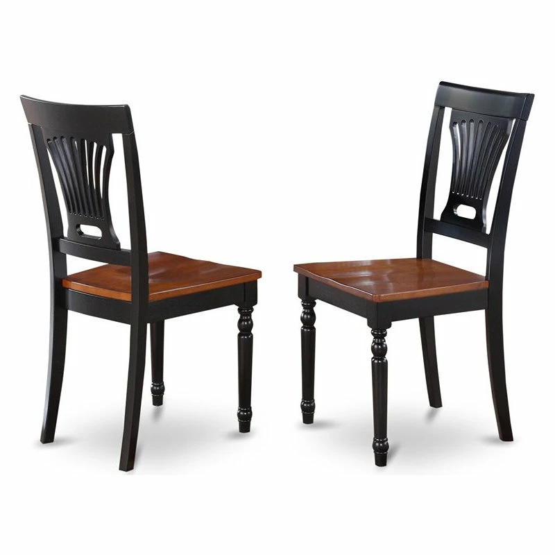 East West Furniture Parfait 9-piece Wood Dinette Table Set In Black/Cherry - Image 4