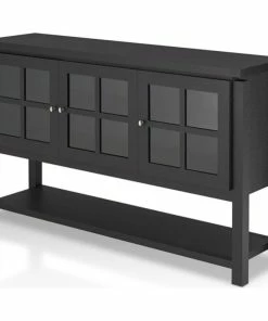 Furniture Of America E-Commerce By Enitial Lab Furniture Of America Tellun Contemporary Wood Multi-Storage Buffet In Black