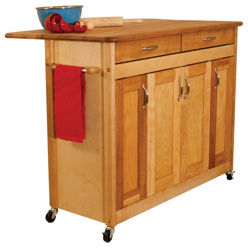 Catskill Craftsmen Kitchen Cart In Oiled Finish - Image 2