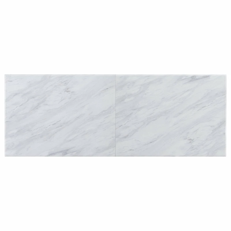 SEI Furniture Tennyson Faux Stone Rolling Kitchen Island - Image 8