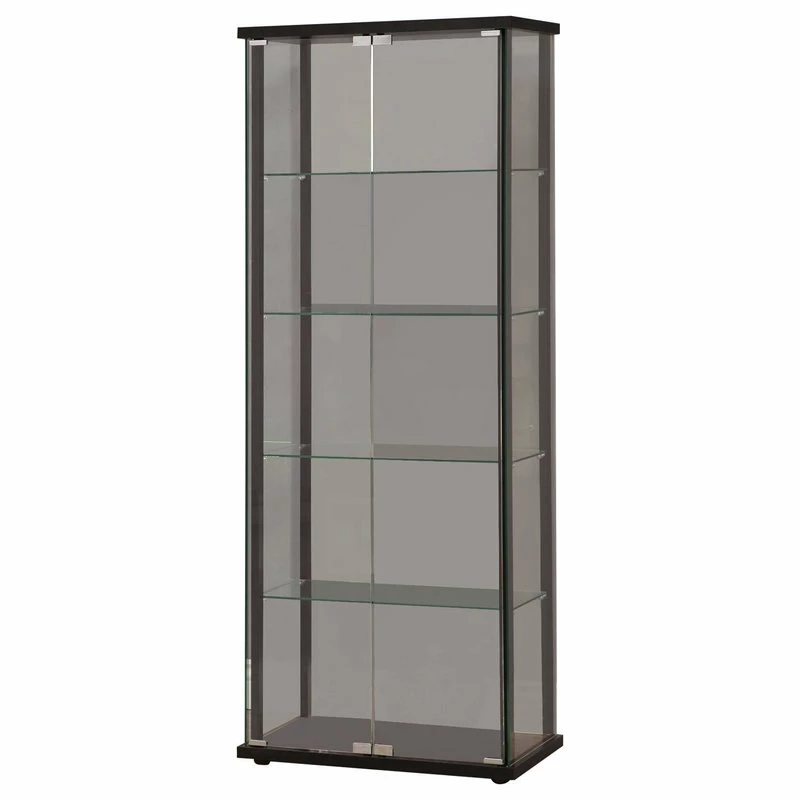 Coaster Home Furnishings Coaster 5-Shelf Contemporary Glass Curio Cabinet