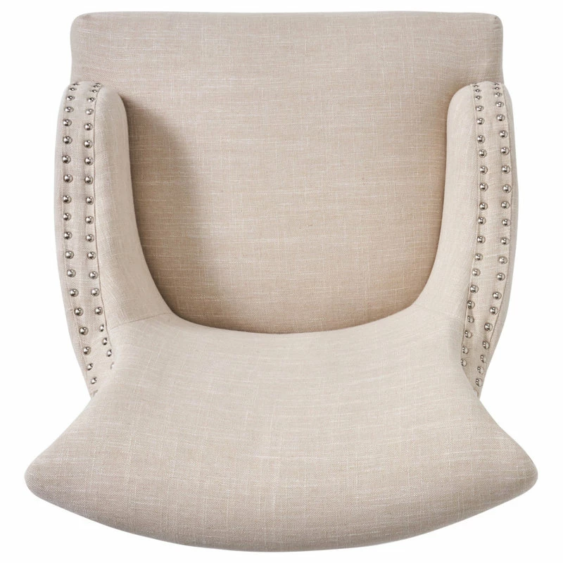 GDFStudio GDF Studio Baldwin Light Beige Fabric Arm Chair - Image 9
