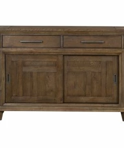 Liberty Furniture Industries, Inc. Artisan Prairie Dark Brown Sliding Door Buffet