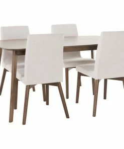 GDFStudio GDF Studio Oneida Mid-Century Modern 5 Piece Dining Set