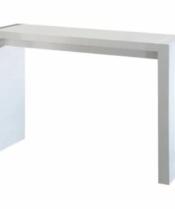 CII Contemporary Wooden Bar Table, White Lacquer