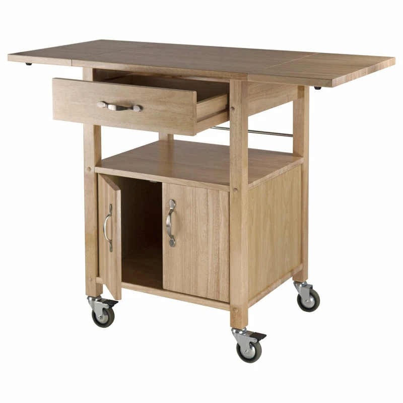 Winsome Wood Transitional Beech Composite Wood Cart 84920 - Image 4