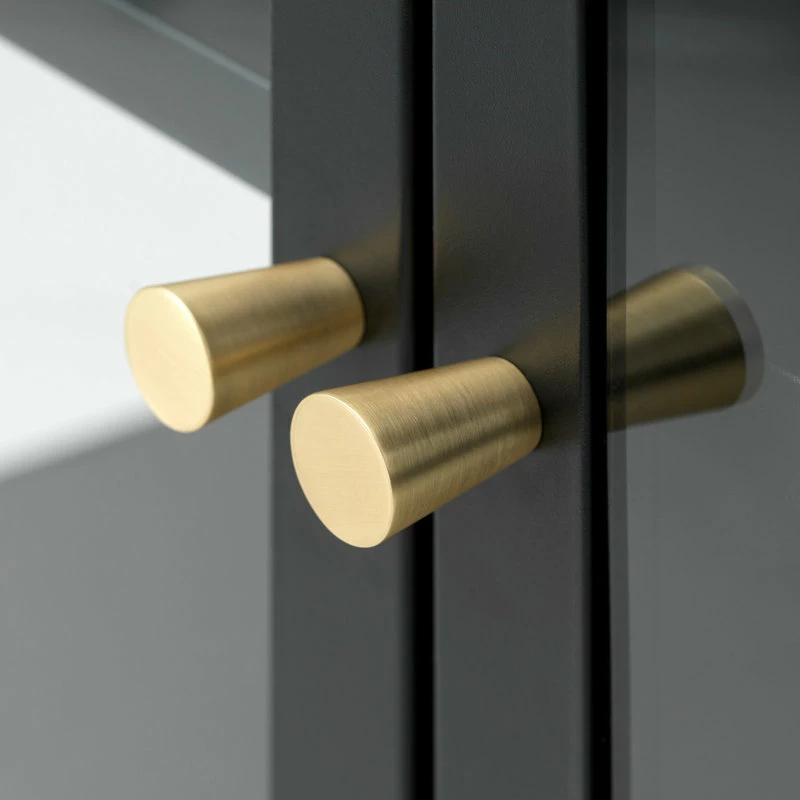 Unique Furniture 55" Metal And Glass Cabinet In Black - Image 6