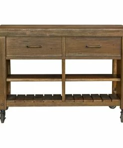 A-America Anacortes Kitchen Island With Locking Casters