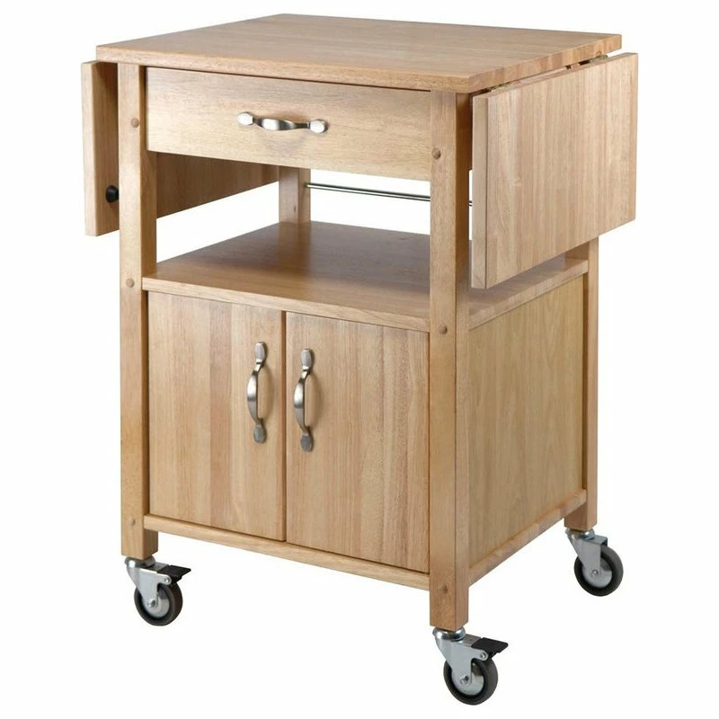 Winsome Wood Transitional Beech Composite Wood Cart 84920