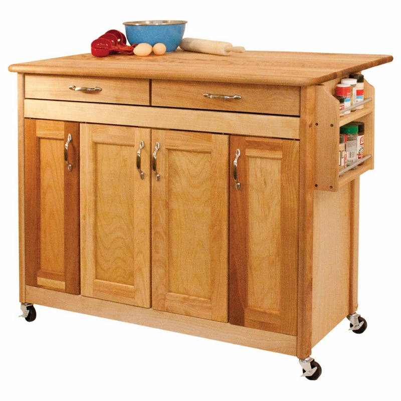 Catskill Craftsmen Kitchen Cart In Oiled Finish - Image 3