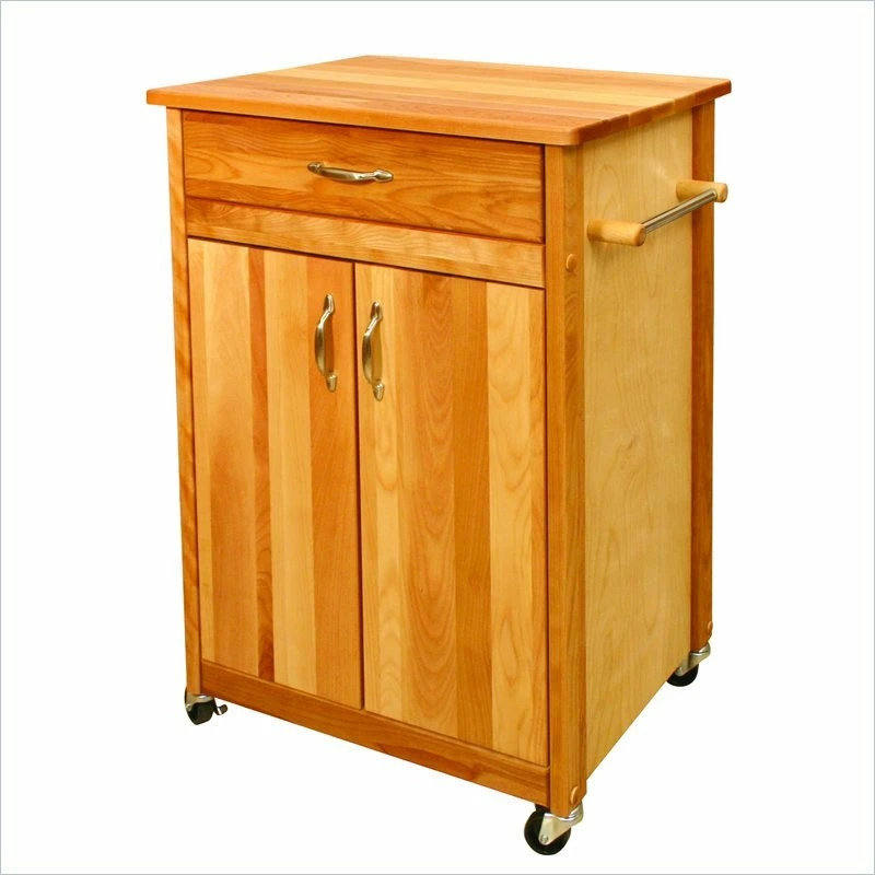 Catskill Craftsmen 25 Inch Butcher Block Kitchen Cart - Image 2