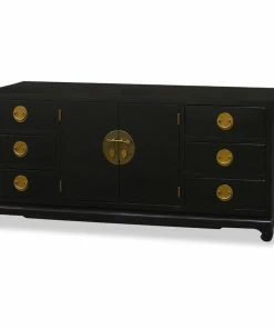 China Furniture And Arts Elmwood Ming Design Sideboard, Black