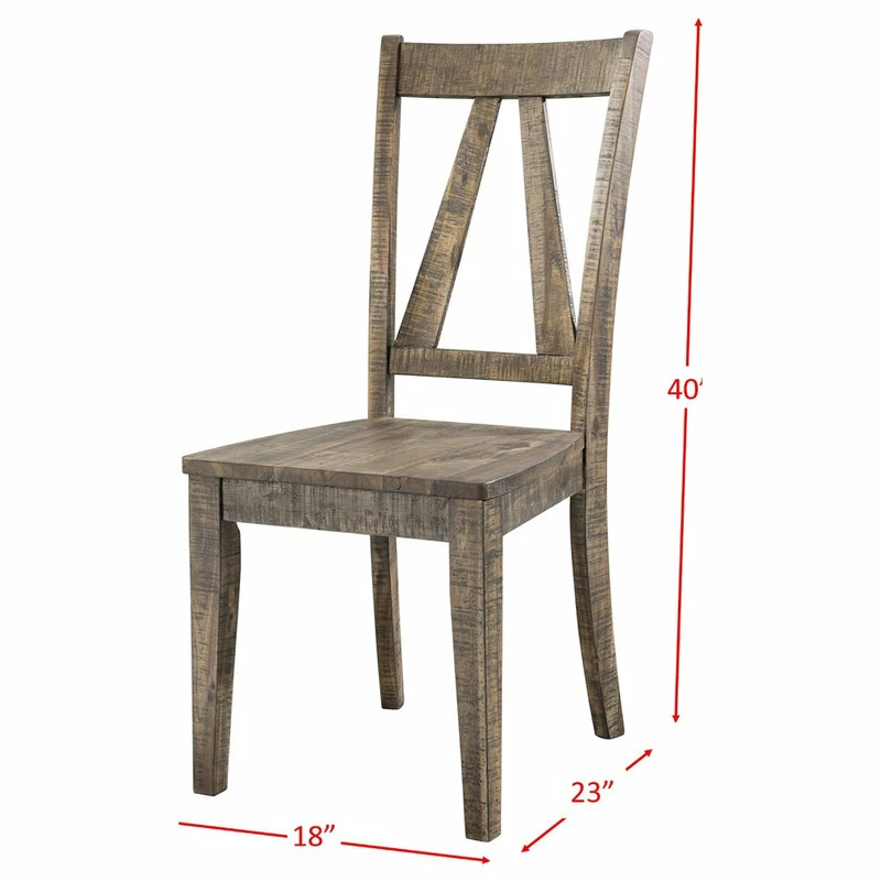 Picket House Flynn Dining Table With 6 Wooden Side Chairs - Image 6