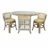 SK New Interiors Borneo 3-Piece Dining Set, White Wash