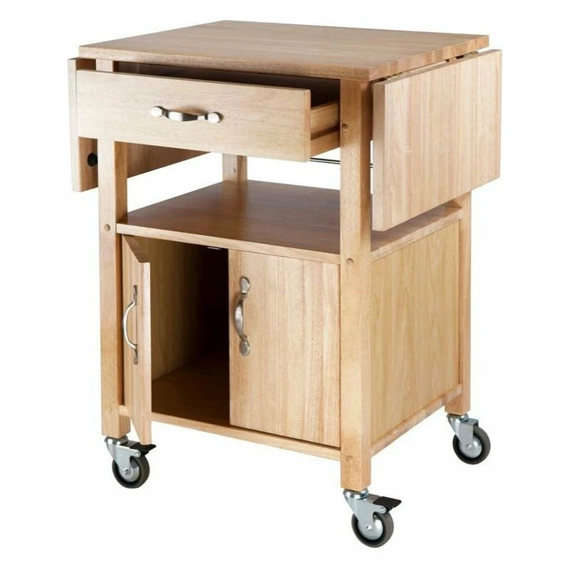 Winsome Wood Transitional Beech Composite Wood Cart 84920 - Image 2