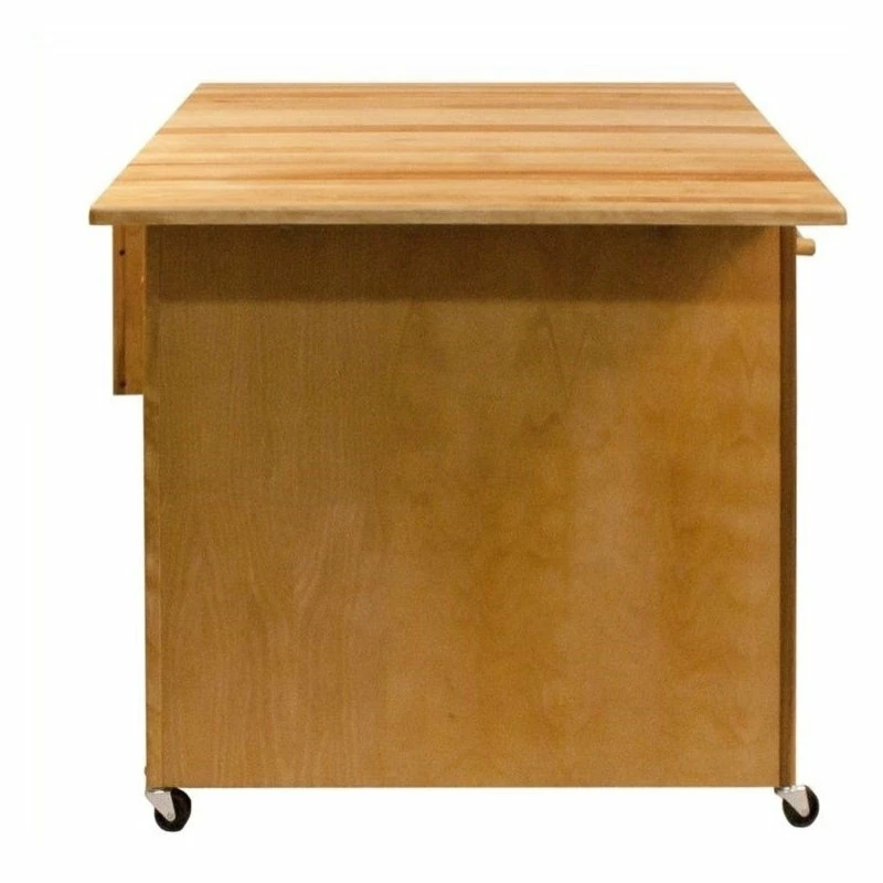 Catskill Craftsmen Deep Island With Flat Panel Doors And Drop Leaf - Image 4