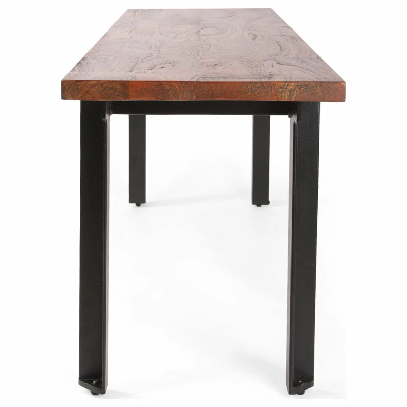 GDFStudio Meridan Mango Wood Dining Bench - Image 5