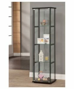 Coaster Home Furnishings Coaster Curio Cabinet In Black Finish 950171