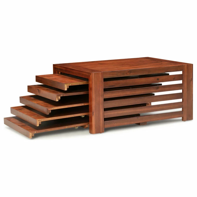 Transformer Table The Transformer Dining Set, Mahogany - Image 2