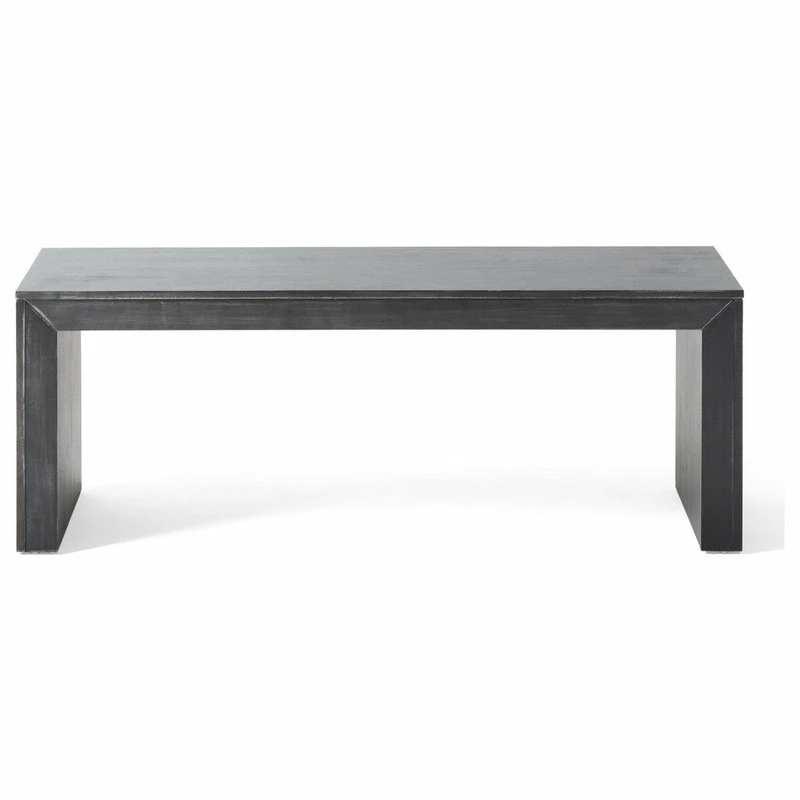 GDFStudio Chatham Farmhouse Acacia Wood Dining Bench, Black