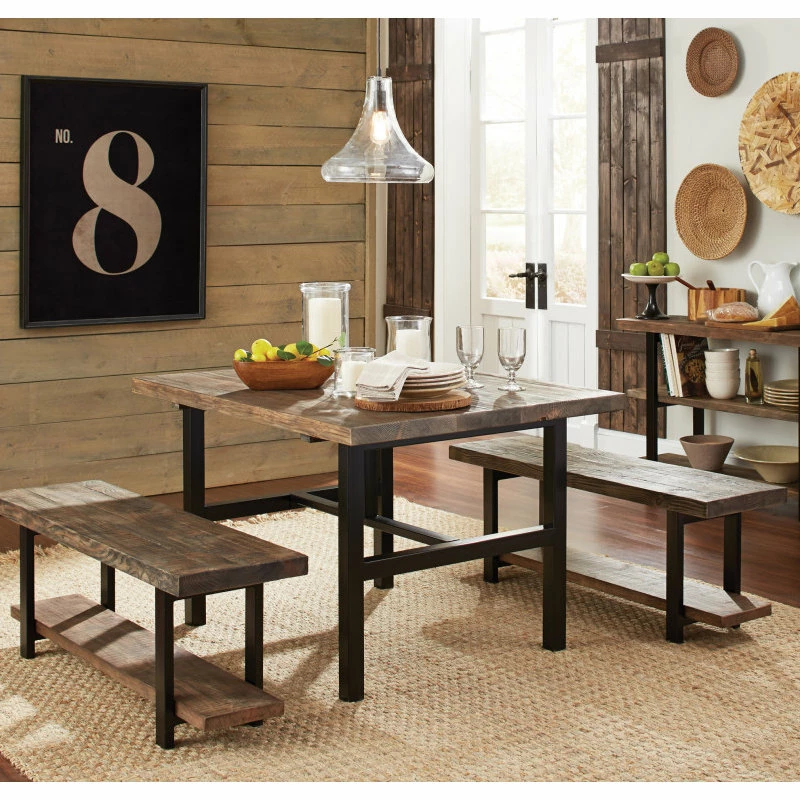 Bolton Furniture, Inc. Pomona Metal And Wood Bench - Image 3