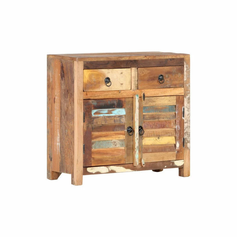 Vida XL LLC VidaXL Sideboard Solid Wood Reclaimed Storage Side Drawer Cabinet Furniture - Image 10
