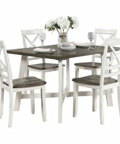 Lexicon Home Samuel Dining Room Table And Chairs, Set Of 5