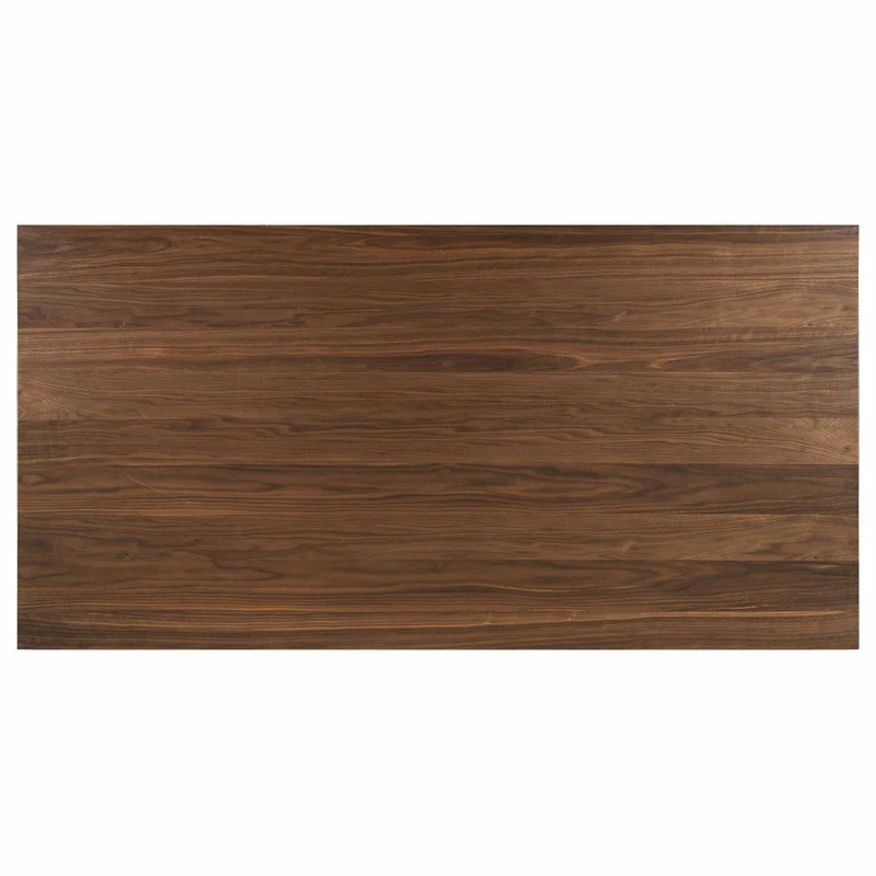 GDFStudio Dash Mid-Century Modern 7 Piece Dining Set, Walnut/Dark Gray - Image 9