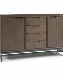Simpli Home Ltd. Banting Mid Century Sideboard With Centre Drawers