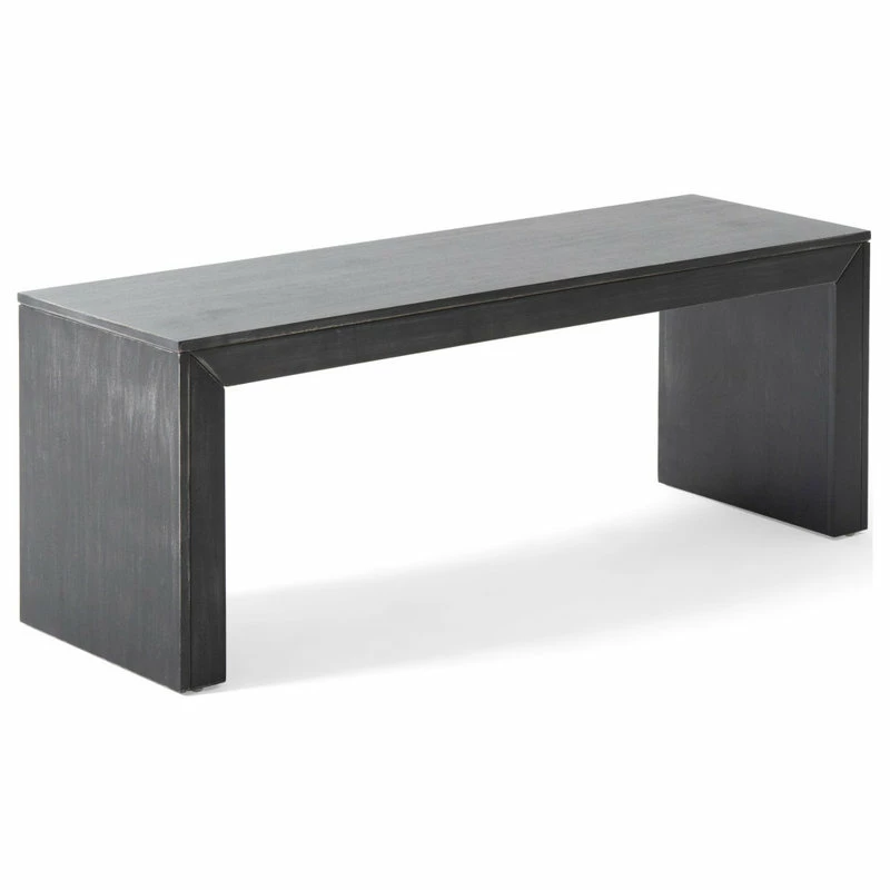 GDFStudio Chatham Farmhouse Acacia Wood Dining Bench, Black - Image 8