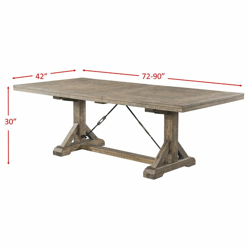 Picket House Flynn Dining Table With 6 Wooden Side Chairs - Image 5