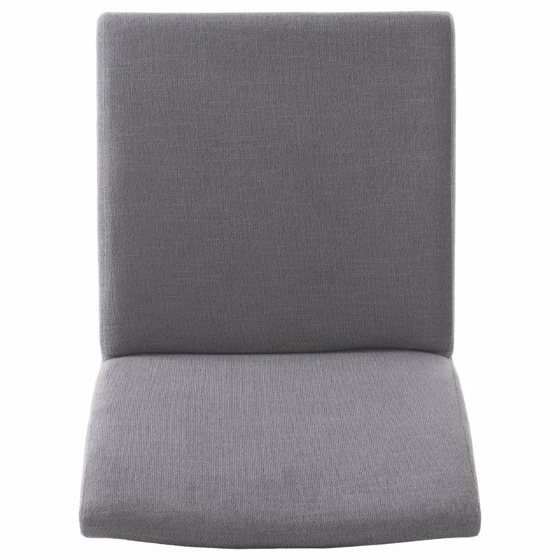 GDFStudio Dash Mid-Century Modern 7 Piece Dining Set, Walnut/Dark Gray - Image 8