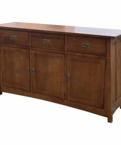 Crafters And Weavers Mission 3 Door And 3 Drawer Sideboard Walnut 70"