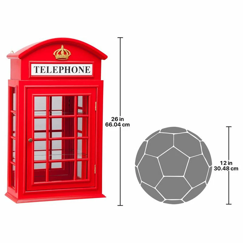 Design Toscano Telephone Booth Curio Cabinet - Image 6