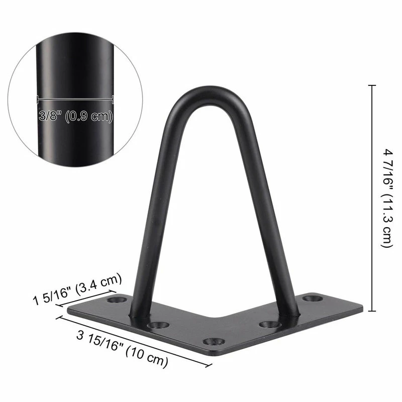Yescom 4" Hairpin Legs Steel Rod Heavy Duty Furniture Leg Coffee Table Home - Image 5