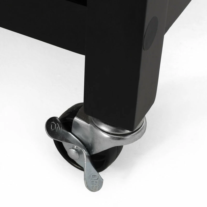 GDFStudio Medway Contemporary Glass Paneled Kitchen Cart - Image 6