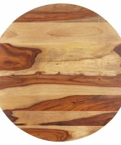Vida XL LLC VidaXL Solid Wood Sheesham Table Top Ø31.5"x(0.98"-1.06") Round Replacement
