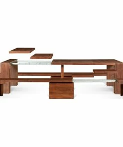 Transformer Table The Transformer Dining Set, Mahogany