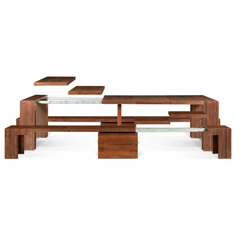 Transformer Table The Transformer Dining Set, Mahogany