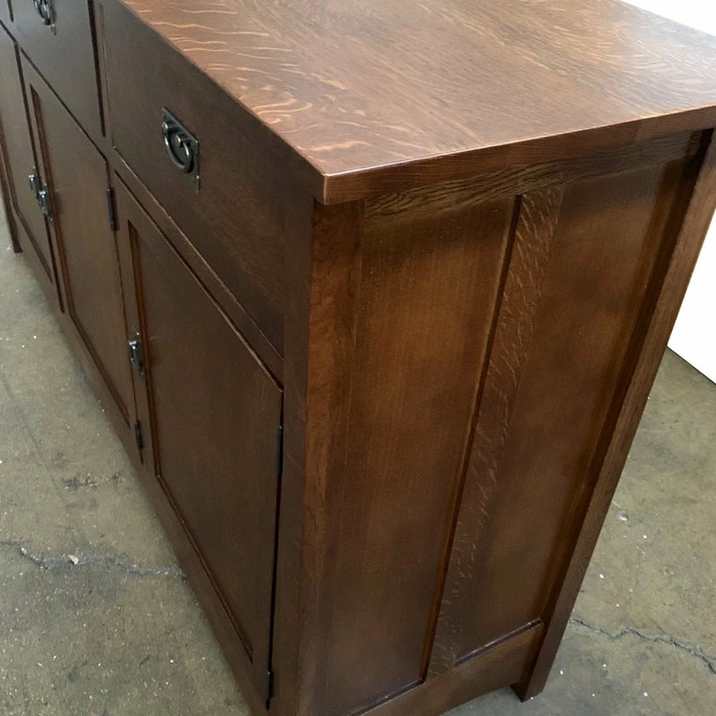 Crafters And Weavers Mission 3 Door And 3 Drawer Sideboard Walnut 70" - Image 4