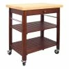 Catskill Craftsmen Roll About Kitchen Cart In Cherry Stain