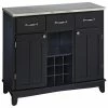 Homestyles Buffet Of Buffets Wood Buffet In Black